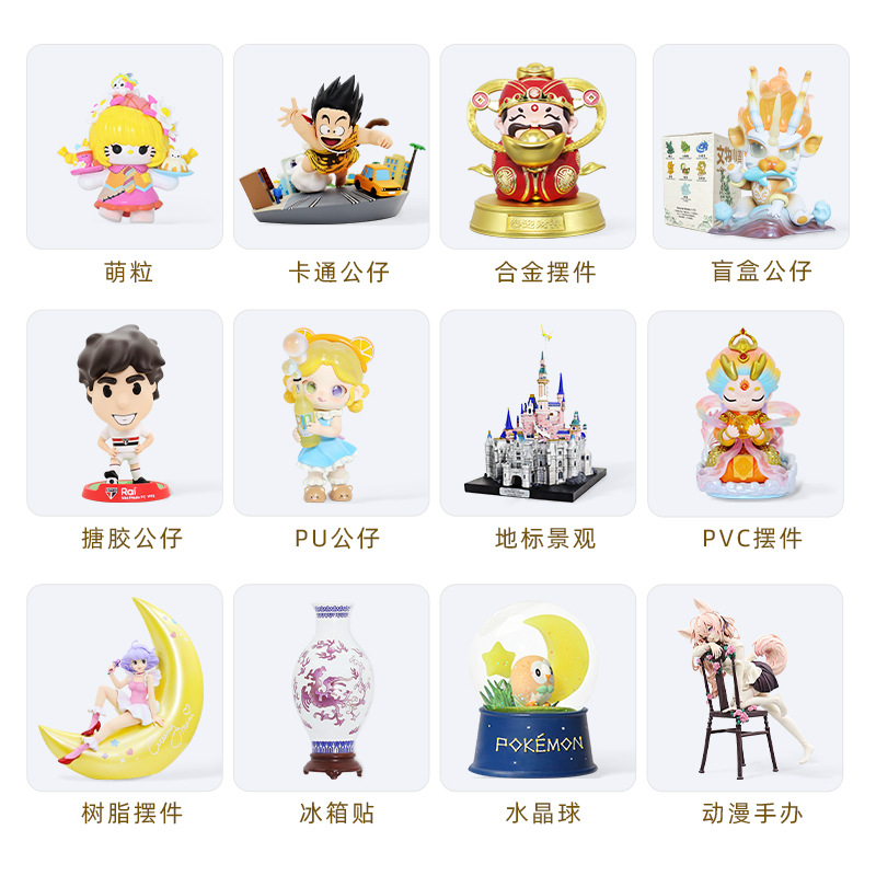 Cute Figurine Cartoon Blind Box Mascot Trendy Toy Figurine Corporate Ip Image Custom Resin Creative Ornament