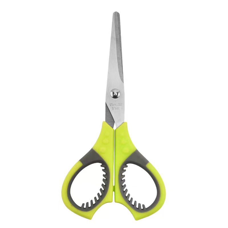 Factory Direct Sales Two-color Handle Scale Scissors Plastic Small Scissors Office Paper Scissors Safety Scissors for Kidsren