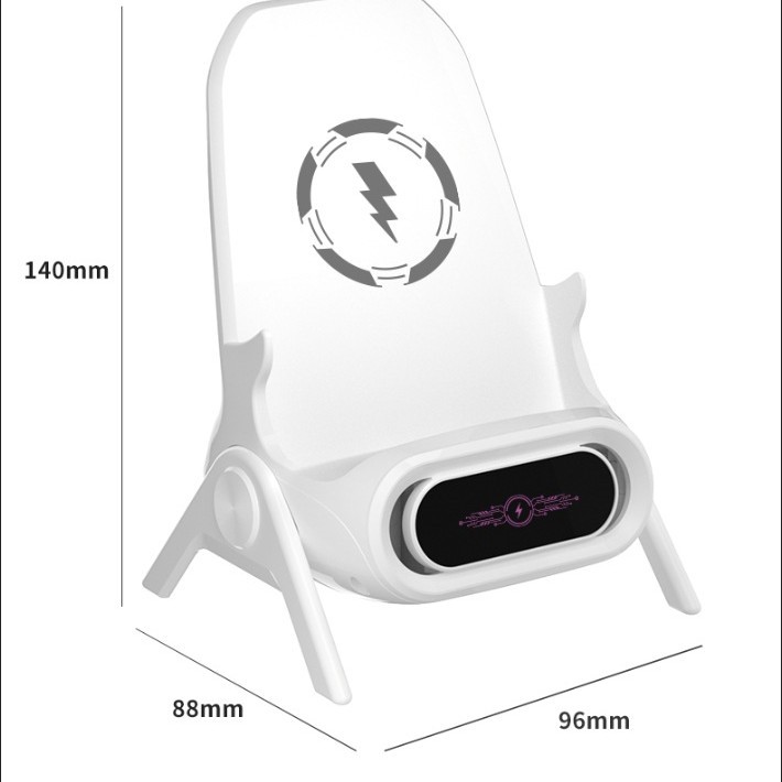 Lazy sofa wireless charger small chair desktop vertical amplification drama magnetic fast charging mobile phone bracket cross-border