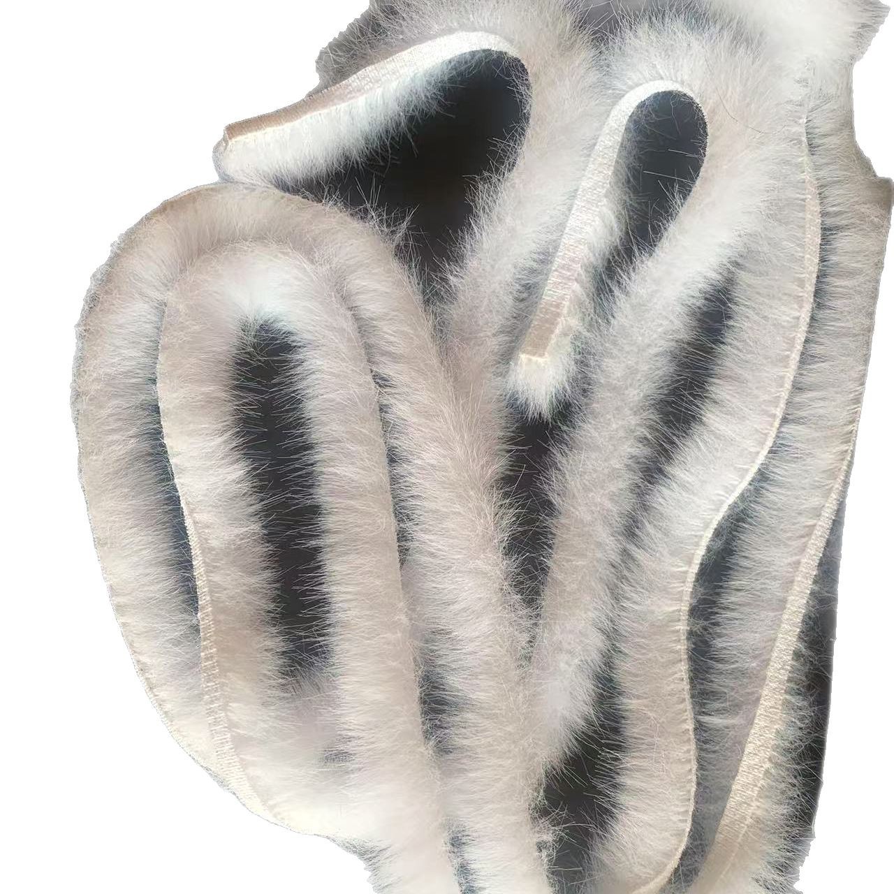 Factory supply 0.5cm imitation mink wool handmade diy strawberry decorative peacock hair clip hair accessories material