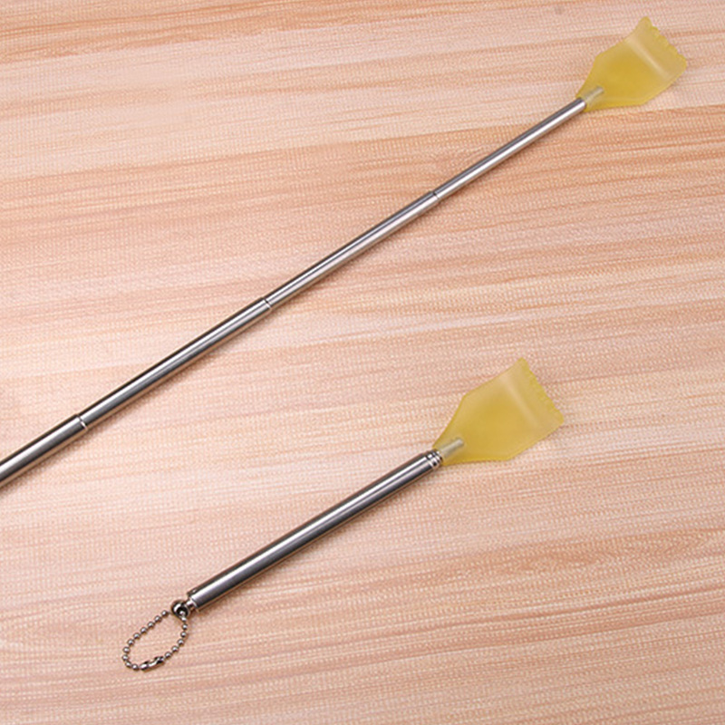 No Need to Ask for Help, Whole Body Back Old Man's Music Scratcher, Stainless Steel Telescopic Itch Scratcher, Portable Multi-Functional Back Scratcher