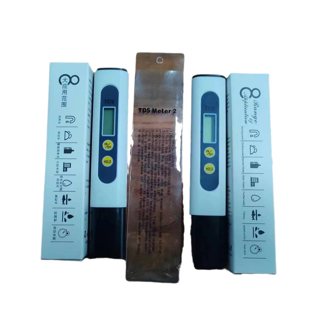 In stock hot tds Pen water measuring Pen household two-key water quality testing pen foreign trade quality tdsM2 water quality testing pen