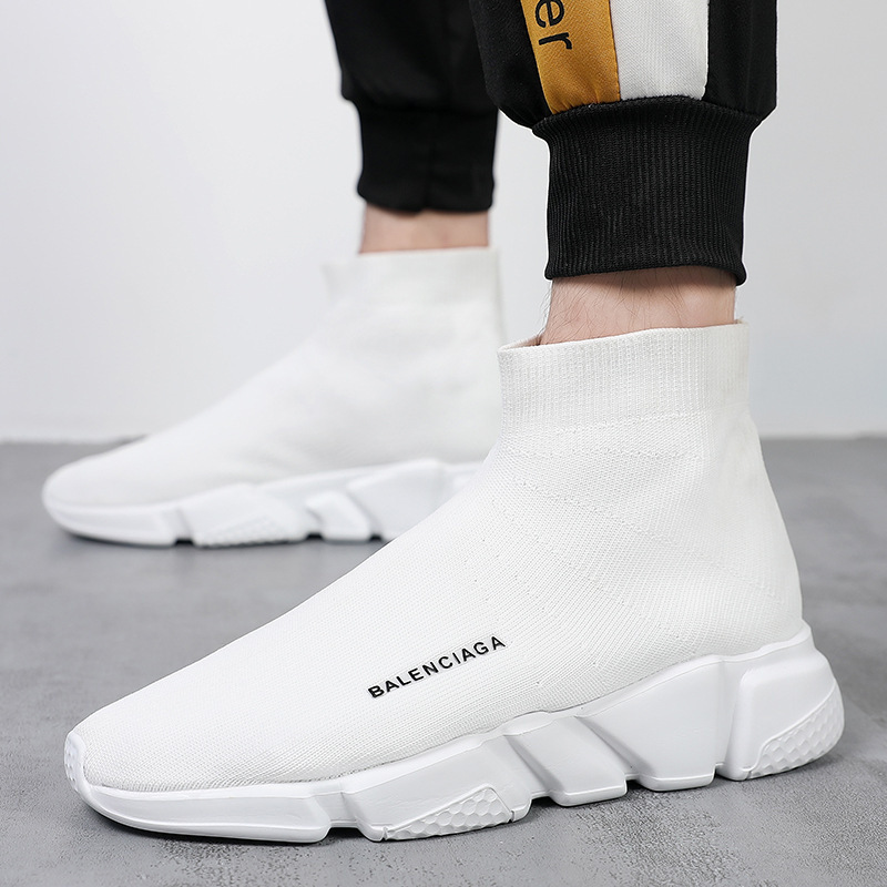 Shoes Men's Foreign Trade Large Size 2022 Summer New High-top Couple Socks Shoes Men's and Women's Footwear Men's Shoes