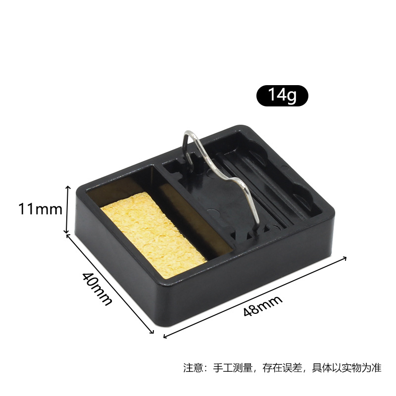 Electric soldering iron matching small bakelite soldering iron rack mini temperature resistant 600 degree soldering iron rack with soldering iron cleaning cotton