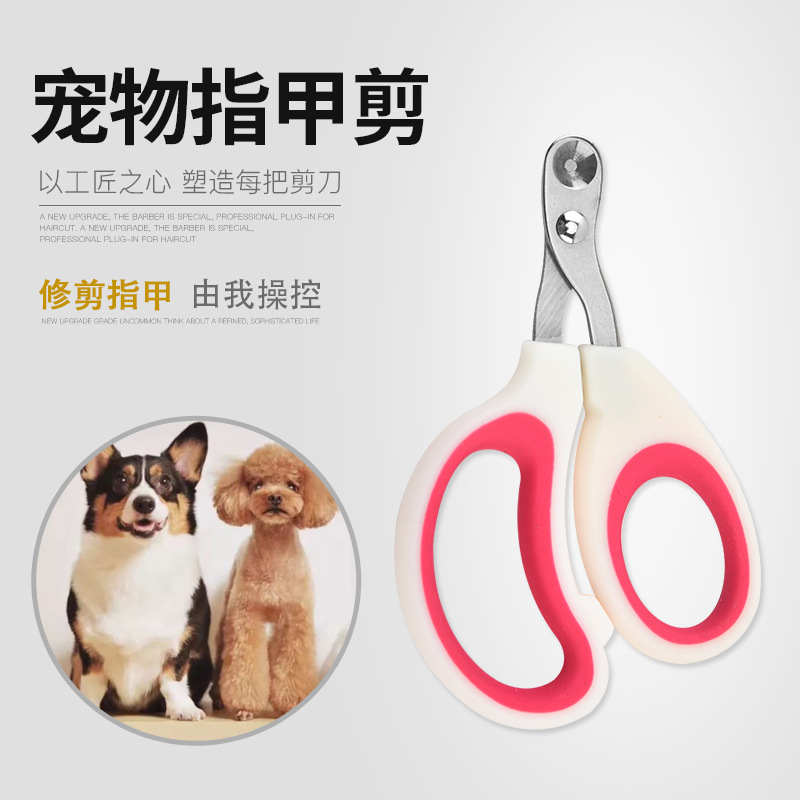 Factory wholesale stainless steel pet nail clippers cat and dog small blind cut round hole pet nail clippers beauty nail clippers
