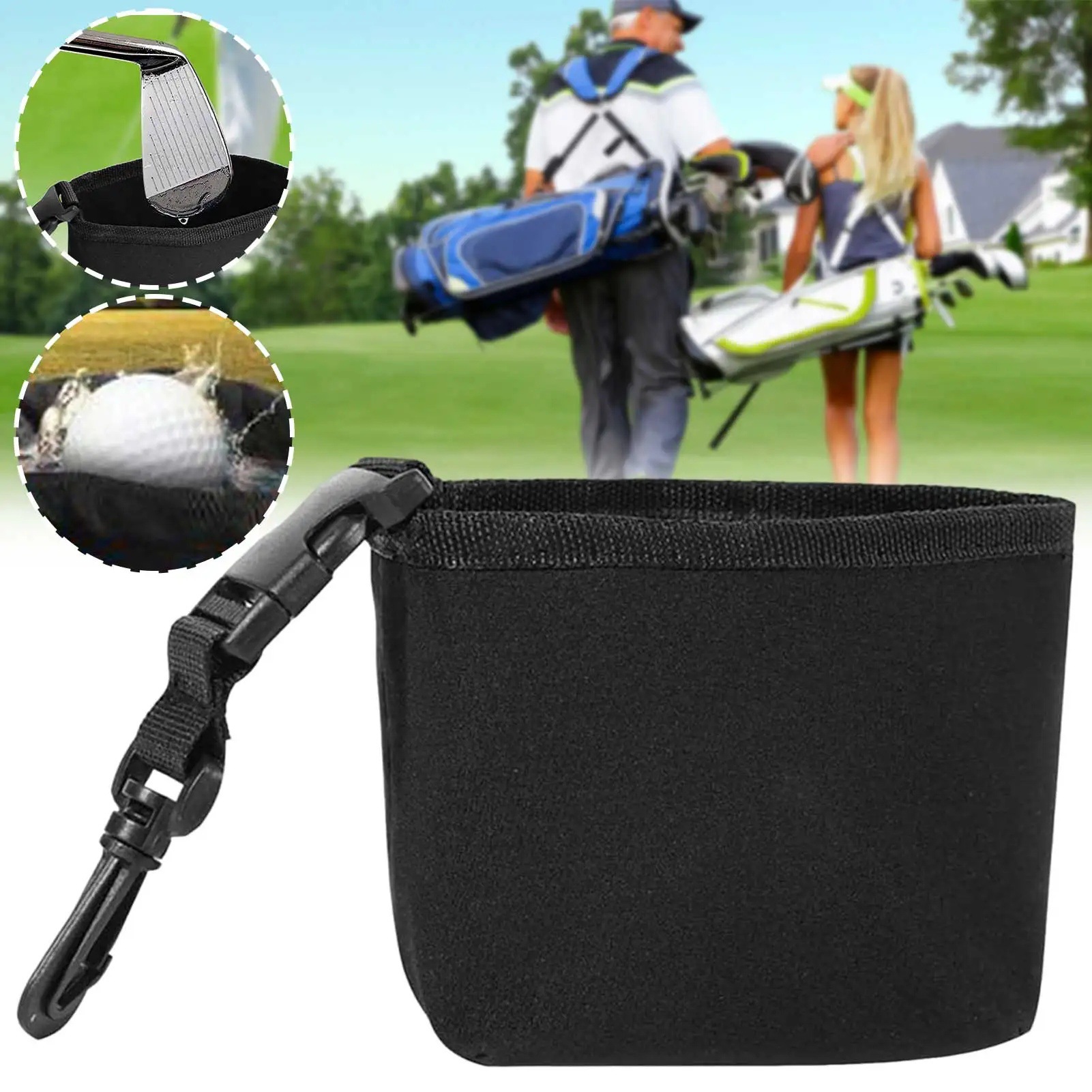 Best-Selling Golf Club Cleaning Bag, Diving Cloth, Portable Wear-Resistant Outdoor Multi-Functional Detachable Cleaning Set