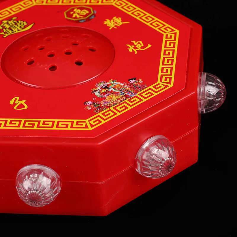 New Year and Spring Festival Simulated Electronic Firecrackers with Sound, Red Rechargeable Firecrackers, Electronic Firecrackers for Indoor and Outdoor Decoration Accessories