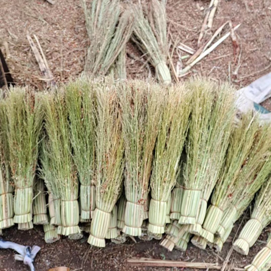 Kitchen sorghum brush dish brush pot broom pure natural plant straw hand-woven pot brush