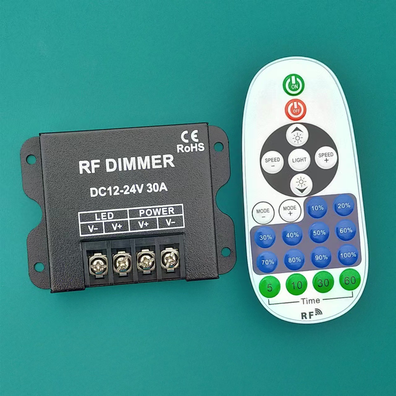 RF23 key wireless I infrared remote control LED low voltage monochrome neon strip advertising luminous word dimming controller