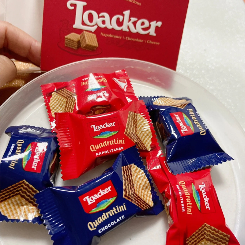 Loacker Italy Laijia 3.5g wafer biscuit snacks hand gift wedding candy bulk shop wholesale