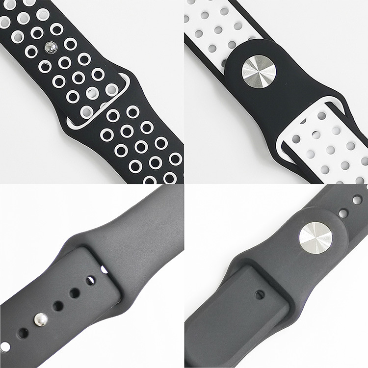 Для Apple Watch Ultra 9876543210 поколения se Nike тканевый однотонный ремешок с силиконовым покрытием