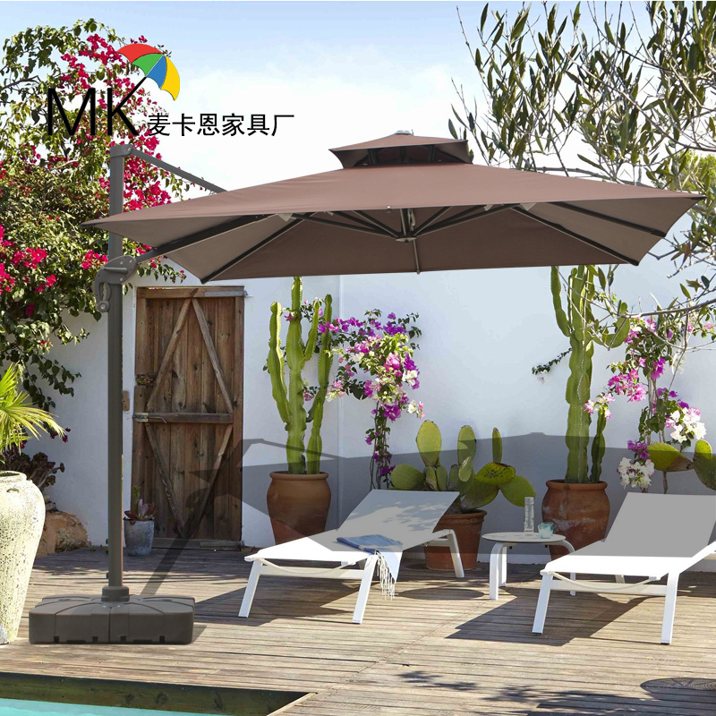 Outdoor Parasol Roman Umbrella Outdoor Umbrella Courtyard Umbrella Hua Garden Terrace Commercial Outdoor Stall Outdoor Umbrella Large