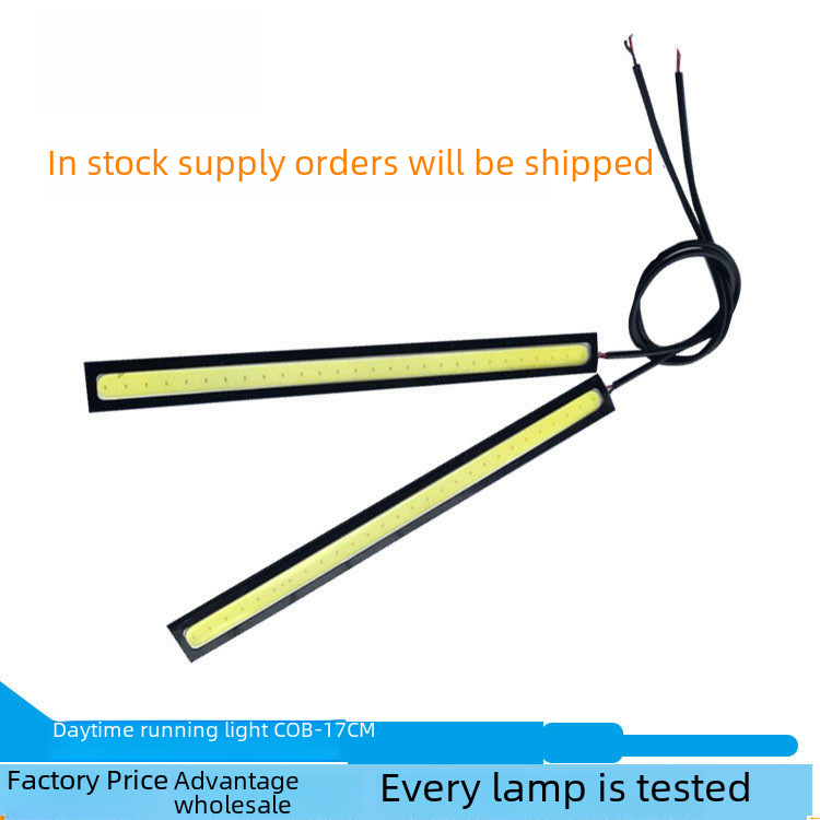 Xinyou car daytime running lights 17CM COB super bright led daytime running lights 12v decorative lights foreign trade direct supply 28 lights