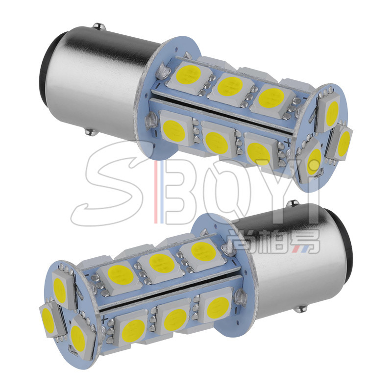 Car led bulb patch light S25 1156 1157 5050 18SMD reversing light LED tail light