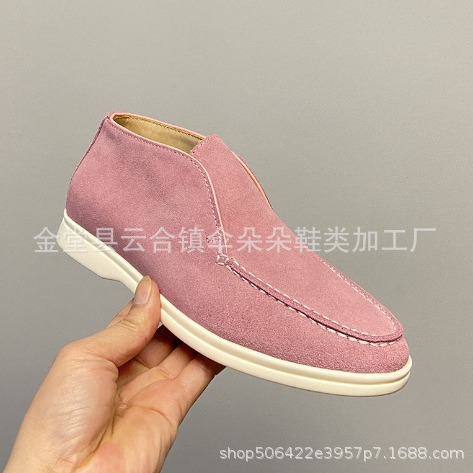 2023 new men's short boots white bottom men's shoes