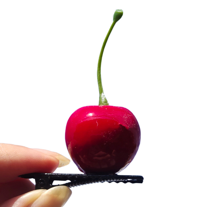 Simulated Fruit and Vegetable Hair Clips for Women, Cute and Funny Hair Clips, Broken Hair Clips, Forehead Popular Side Clips, Headwear Clips