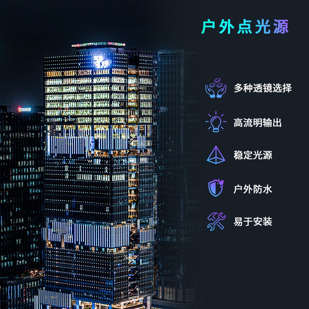 Dc24V Outdoor Waterproof Point Light Source Landscape Building Park River Bridge Lighting Dmx512 Spi Point Light Source