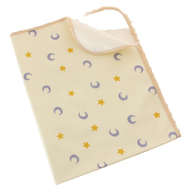 Cotton Candy Gauze Diaper Pad Baby Bamboo Fiber Waterproof Mattress Baby Children Washable Bed Sheet Baby