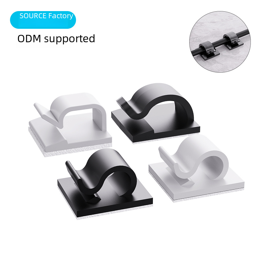 Cross-border hot-selling driving record wiring buckle light belt fastener desktop storage organizer self-adhesive seamless Winder