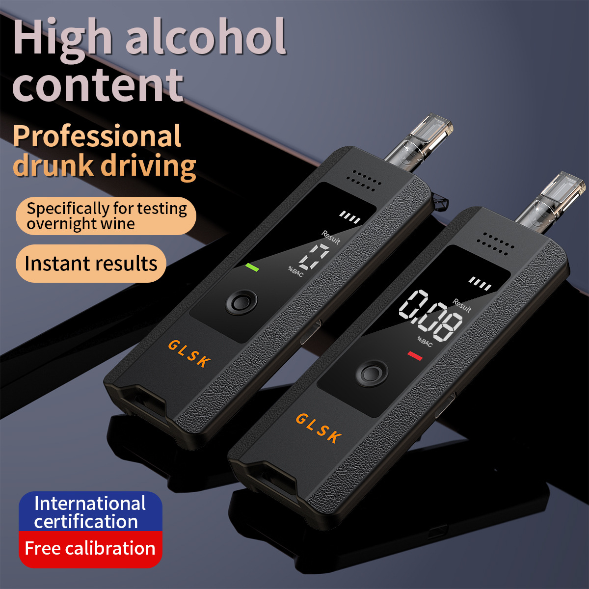 Популярный тестер на алкоголь для проверки состояния опьянения Портативный Профессиональный Высокоточный Производитель Оптовая продажа