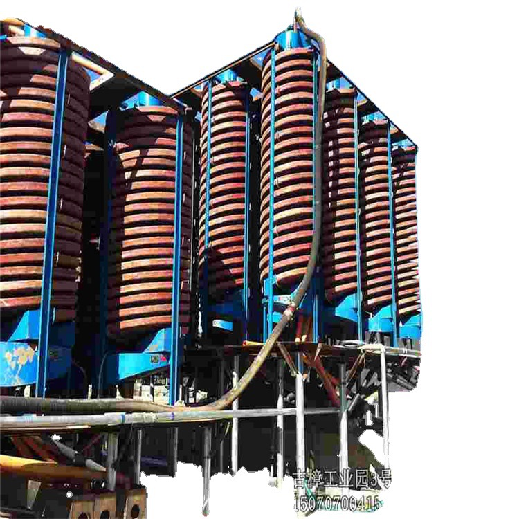 Quartz Sand Gravity Separation Equipment Tailings Fiberglass Spiral Chute Titanium Iron Tungsten Tin Gold Ore Gravity Separation Equipment