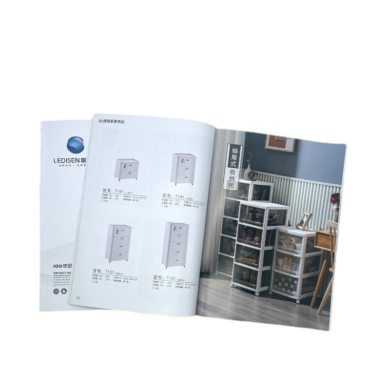 Album Black and White Colorful Instruction Printing Booklet Leaflet Color Page Menu Folding Poster Printing A5a6a4 Printing