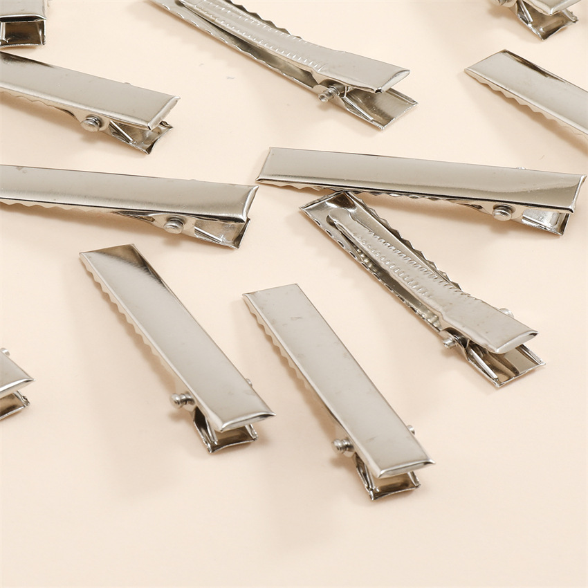 Factory Direct supply 3.5cm 4.5cm 5cm children's square clip women's duckbill clip DIY hairpin wholesale