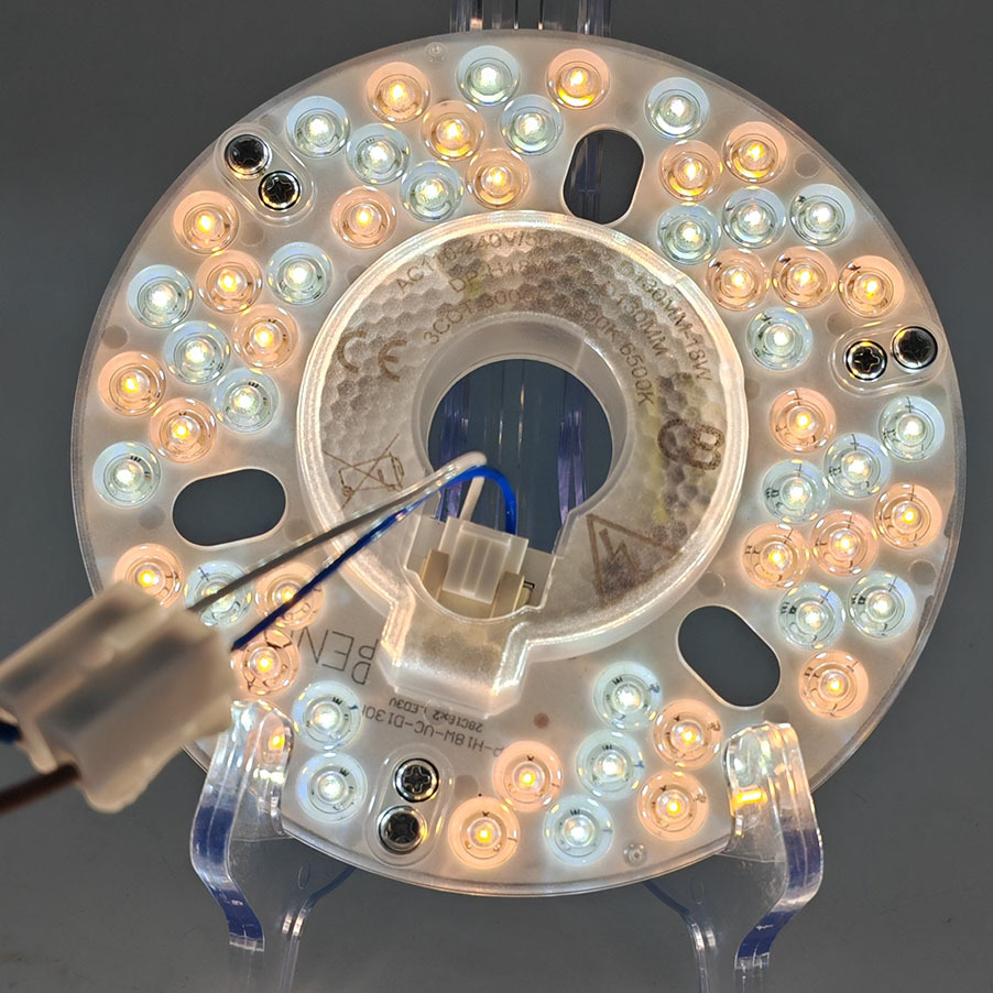 130mm Wide Voltage Fan Light Source Module 18W Wide Voltage Replaceable Light Core 120V230V Straight Blade Fan Light Board