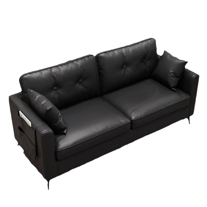 Leather Art Sofa Sofa Living Room Small Apartment Simple Office Business Reception Clothing Store Apartment Italian Style