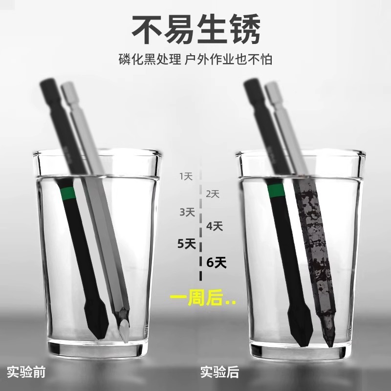 Tungsten Steel Strong Magnetic Ring Electric Screwdriver Cross-Head Electric Screwdriver High Hardness Model