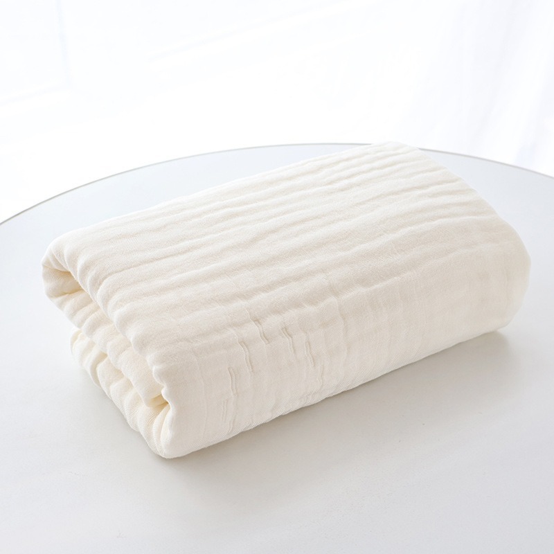 Cross-Border Supply of Washed Gauze Children's Blankets, Newborn Seersucker Pleated Bath Towels, Summer Baby Towels and Quilts