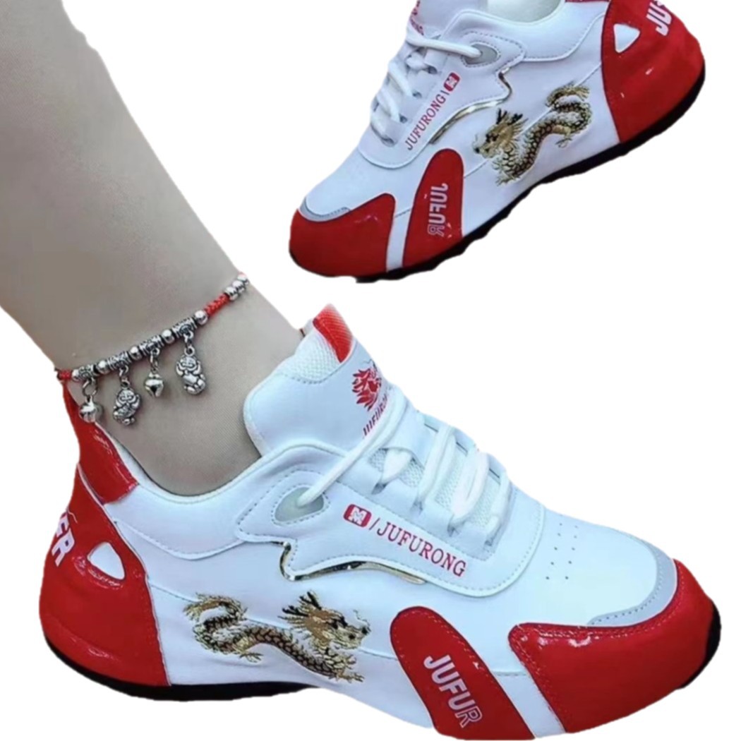 Foreign Trade Light Luxury Fashion Sneakers, Unisex Soft-Soled Shock-Absorbing Running Shoes, Casual Versatile Square Dance Shoes