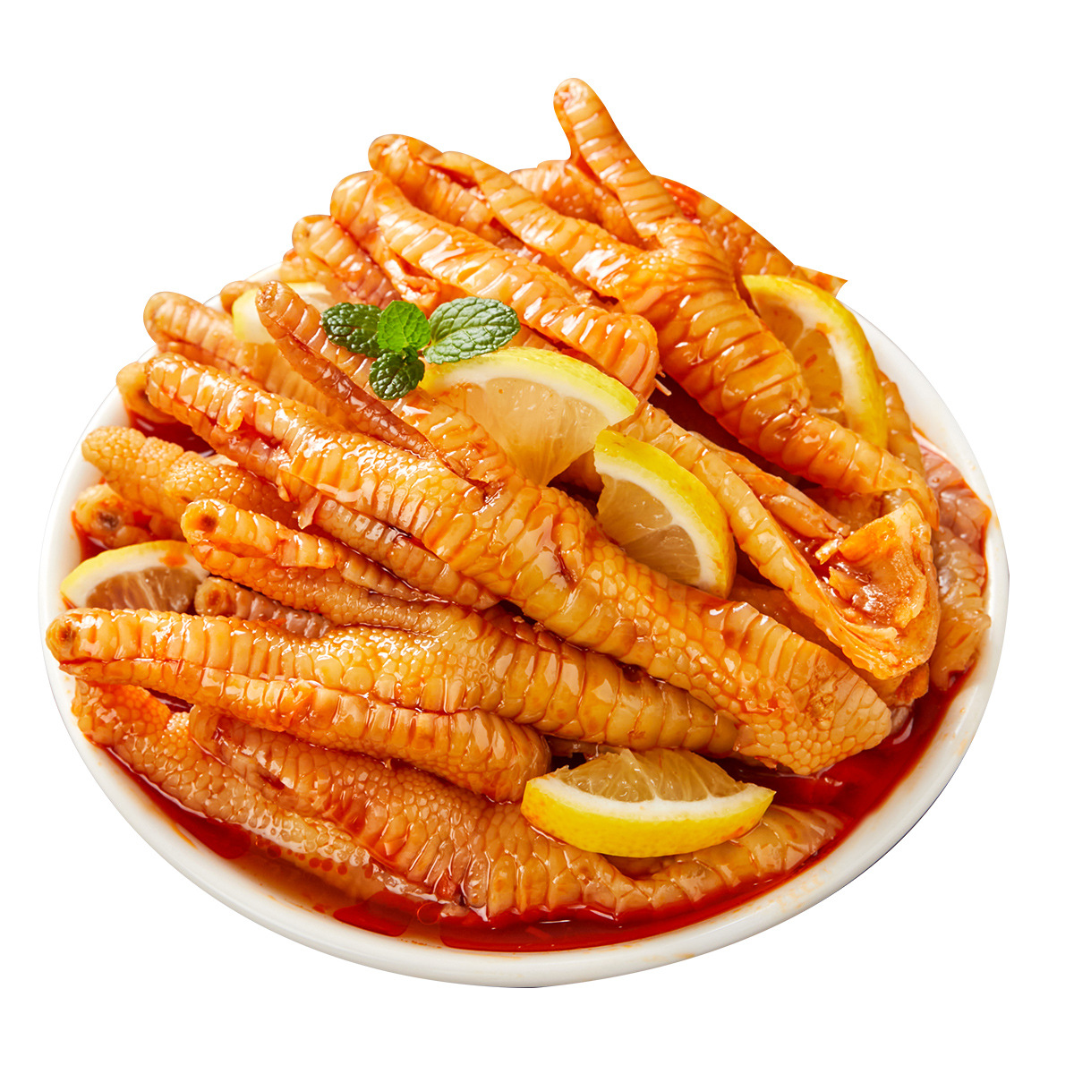 Yuan Fang Lemon Boneless Chicken Claw Sour and Spicy Cold Dishes Snacks Net Red Snacks Hotel Catering Bone-free Chicken Claw Commercial Wholesale