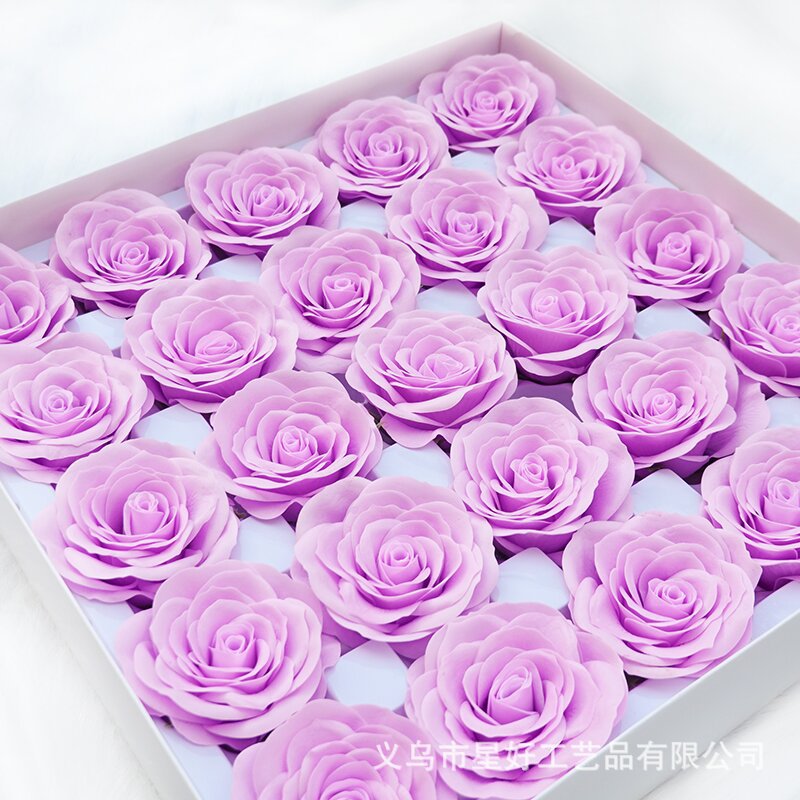 Soap Flower Awakening Rose Seven-layer Flower Head Factory Wholesale Eternal Flower Soap Flower Gift Box Valentine's Day Bouquet Gift