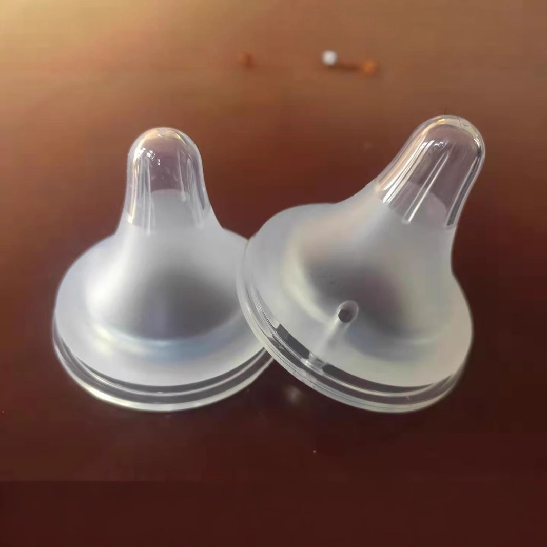 Оптовая матовая соска из жидкого силикона с широким горлышком, подходит для различных бутылочек с широким горлышком