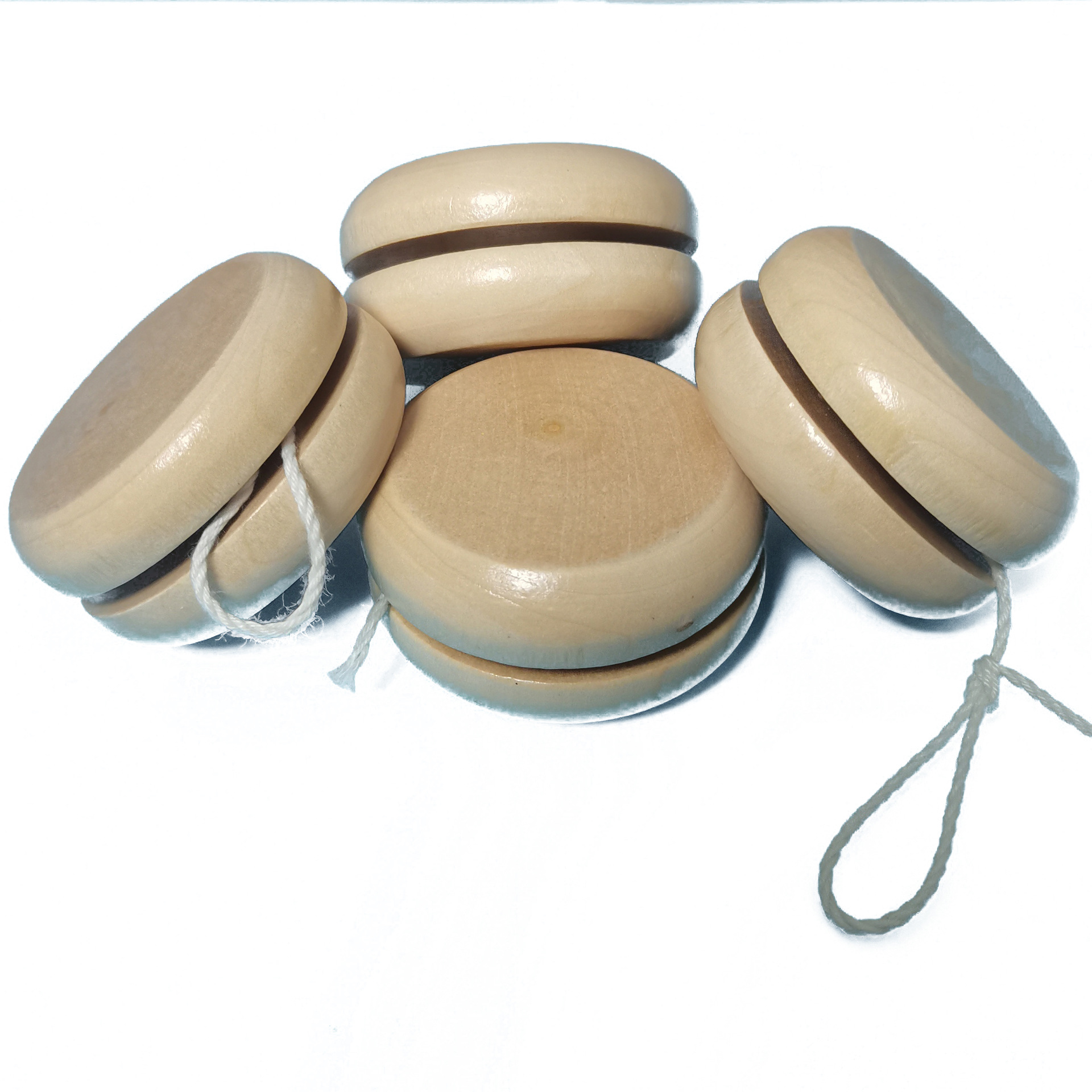 Wooden yo-yo painted logo printed burr-free cartoon Amazon AliExpress explosions yo-yo batch