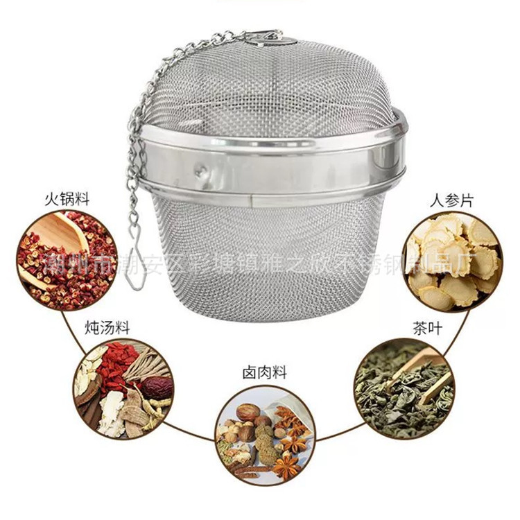 304 нержавеющая сталь шар для приправ чая пакет для маринования пакет для приправ супа фильтр специй Weibao