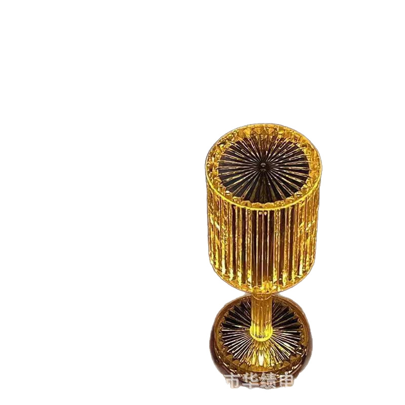 Support Cross-Border, Factory Direct Sales - Crystal Table Lamp, Line Light and Shadow Creative Touch Decoration Led Diamond Table Lamp