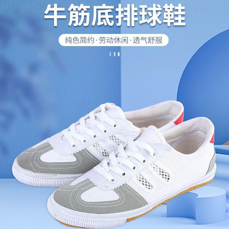 Volleyball Shoes, Tendon Sole Training, Martial Arts Exercise, Sports Canvas Shoes, Labor Protection Running Mesh Shoes, High School Entrance Examination Track and Field Shoes