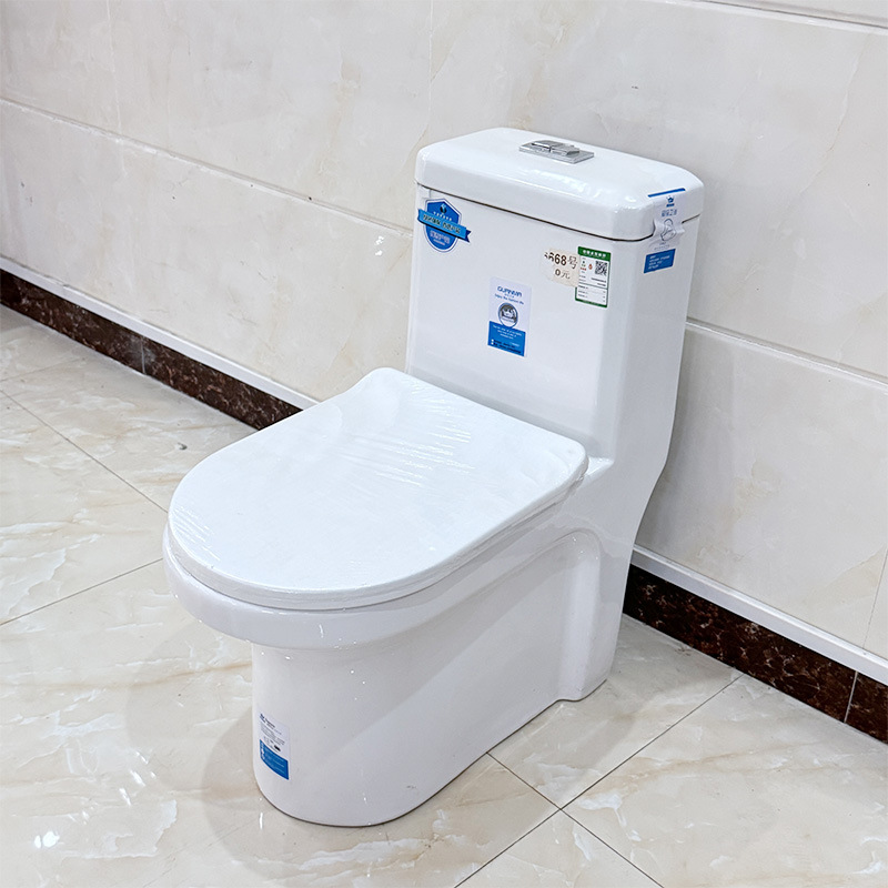 Ceramic Toilet Bowl Wholesale Manufacturer Bathroom Super Swirl Siphon Water-Saving Large Diameter One-Piece Toilet