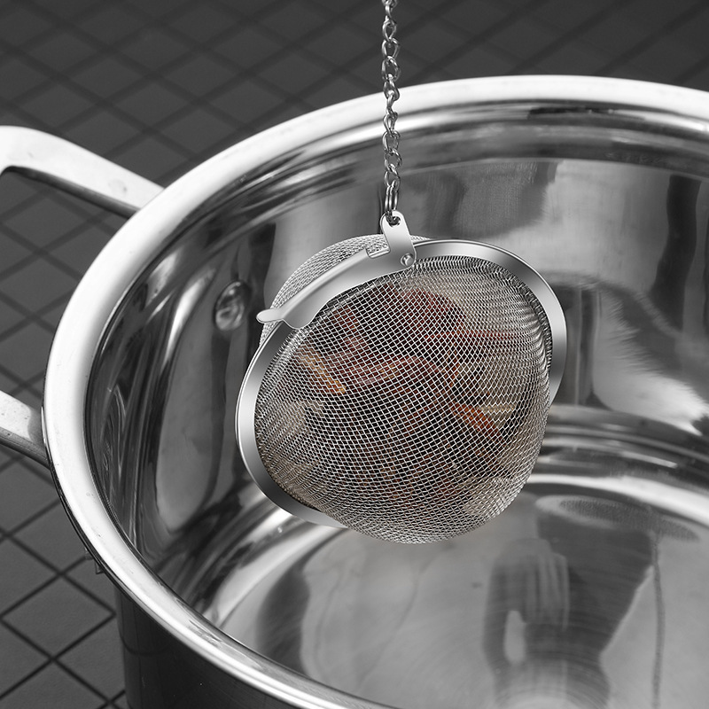 304 Stainless Steel Seasoning Ball Tea Filter Tea Ball Hot Pot Marinade Soup Bag Filter Seasoning Ball