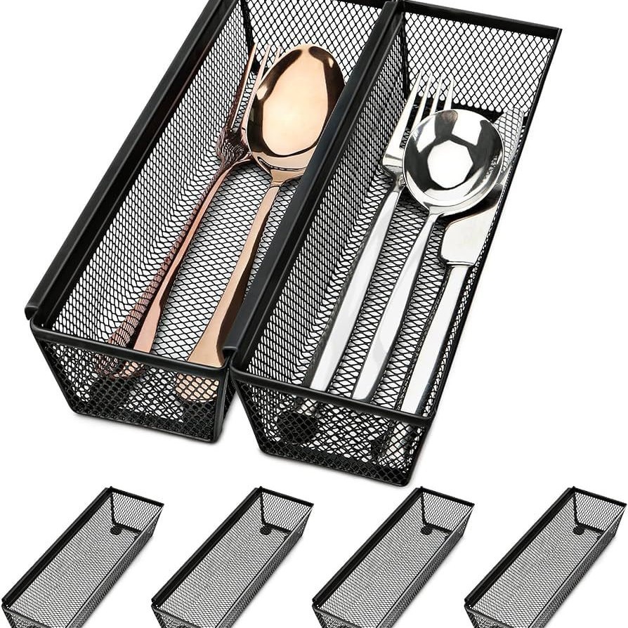 Metal iron net office student storage grid desktop finishing storage box tableware stationery storage box manufacturers