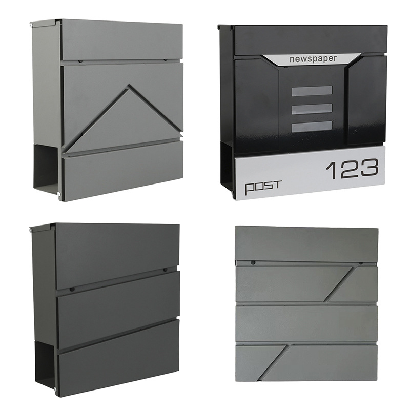 Villa Mailbox Outdoor Wall-Mounted Newspaper Magazine Mailbox Complaint Retro Lockable Large Letter Box Available for Wholesale