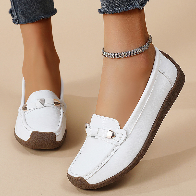 Кросс-бордерные туфли больших размеров для женщин, новые мягкие плоские туфли, легкие туфли для мамы, повседневные туфли