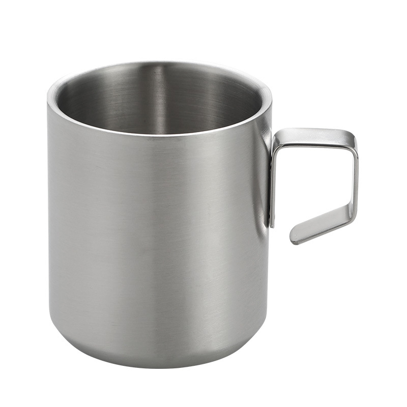 Korean-style Stainless Steel Coffee Cup Golden Beer Cup Concentrated Kindergarten Children's Water Cup Milk Cup Tea Cup Commercial