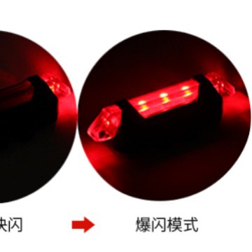 Wholesale mountain bike light riding tail light USB rechargeable light rear warning light night bike equipment bicycle tail light