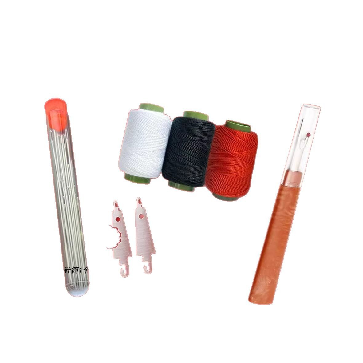 34-piece set big nose steel needle sewing clothes quilt big eye slender traditional needle big eye steel needle 34-piece set