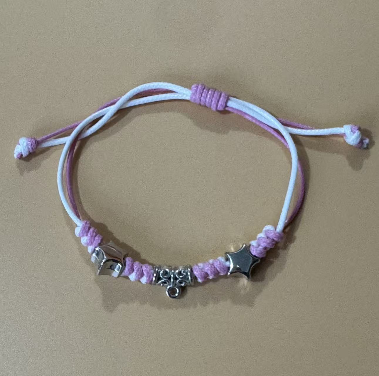 DIY Bestie Couple Student Korean Wax Thread Cross-Border Braided Bracelet Braided Bracelet Manufacturer Direct Sales Braided Bracelet