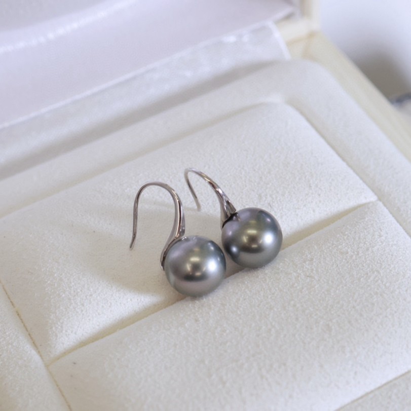 Аксессуары Pt900, серьги-крючки в виде туфель на высоком каблуке, поддержка с изображением, 8-9мм жемчуг без бусин