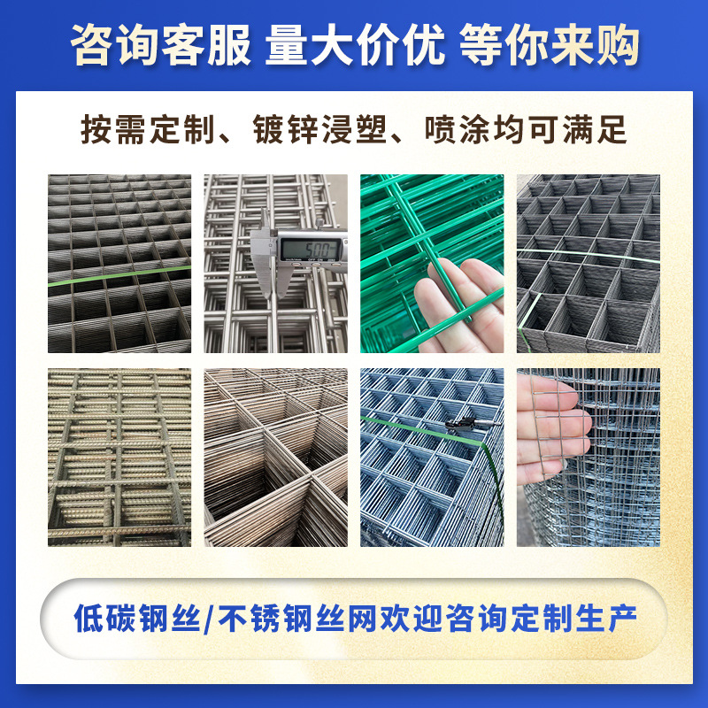 Customized galvanized mesh anti-rust galvanized mesh welded square mesh breeding protective welded mesh cold hot galvanized mesh